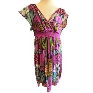 JESSICA TAYLOR GARDEn PARTY FLORAL LINED DRESS WOMENS PLUS SIZE 3X